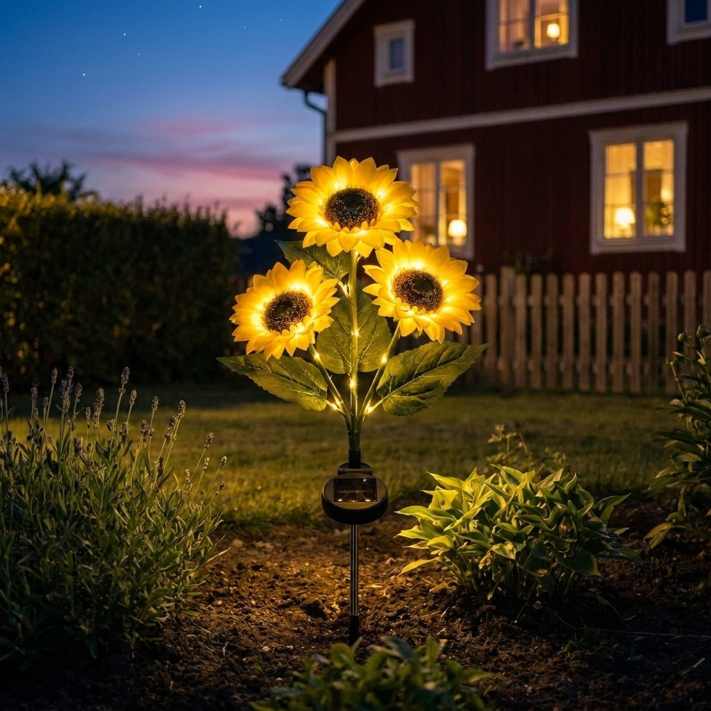 FloraSolros - Solenergidriven Trädgårdslampa