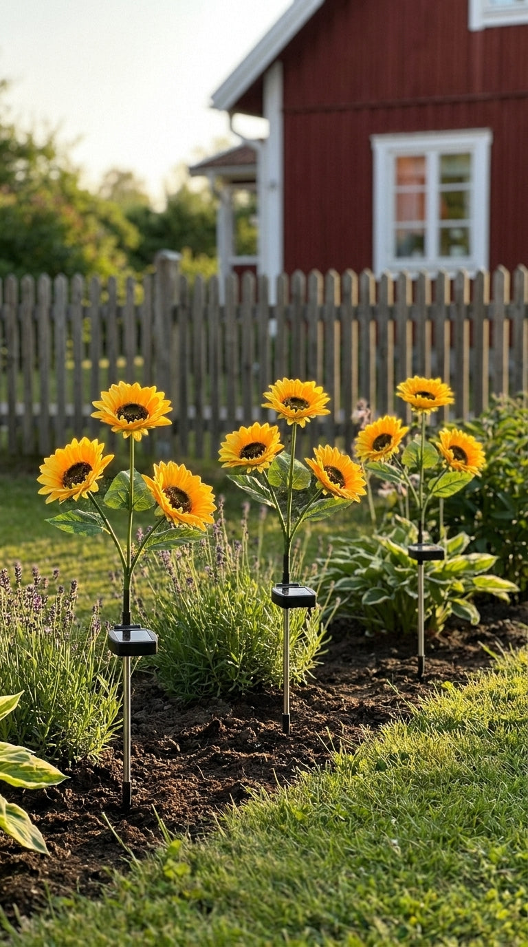 FloraSolros - Solenergidriven Trädgårdslampa